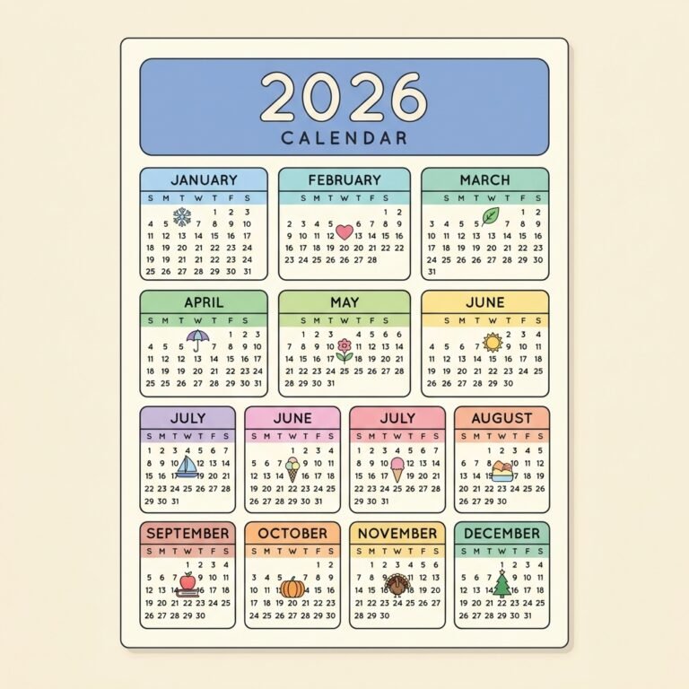 2026 Calendar